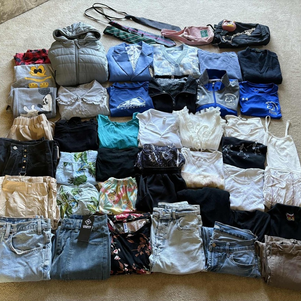 48 pcs lot Assorted Clothing Bundle for 13-15 years old girl Clothes